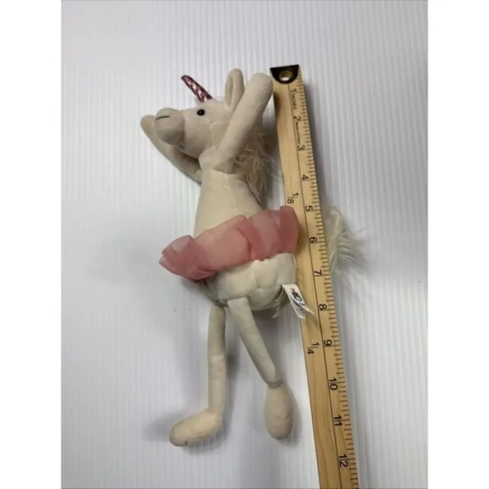 Jellycat Unicorn Plush Pink Tutu Ballerina Stuffed Animal Toy Dancing Darcey 11